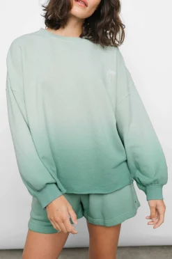 Vrouwen Rails Reeves Sweatshirt - Aqua Dip-Verf