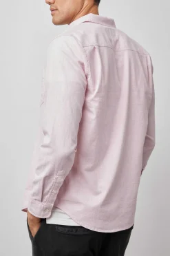 Heren Rails Reid Shirt - Koraal Heather Oxford