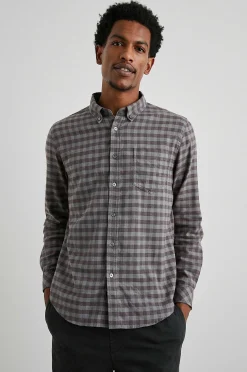 Heren Rails Reid Shirt - Lava Salie