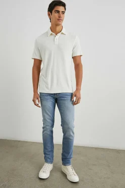 Heren Rails Rhen Poloshirt - Parel