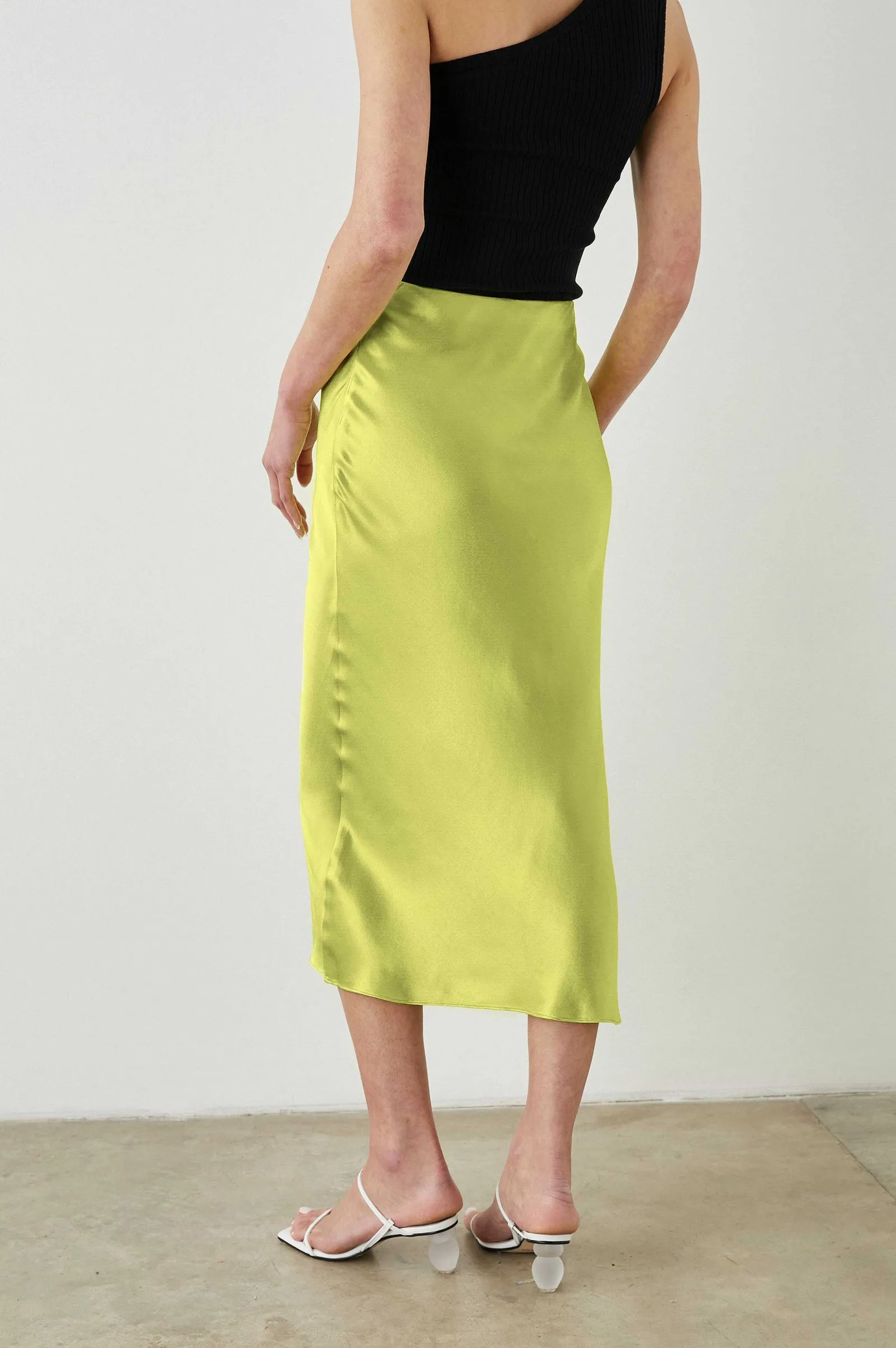 Vrouwen Rails Rok Adrienne - Chartreuse