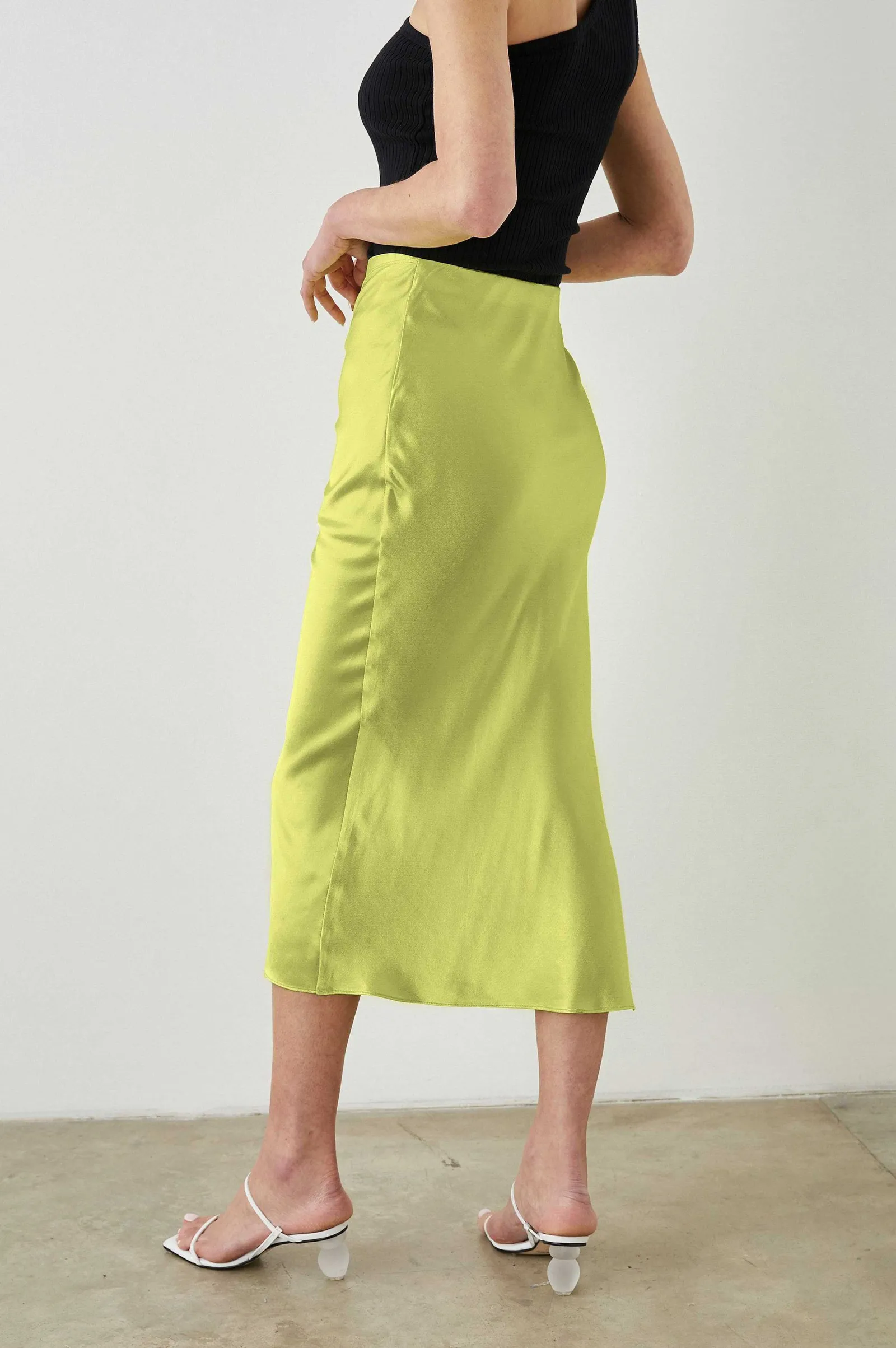 Vrouwen Rails Rok Adrienne - Chartreuse