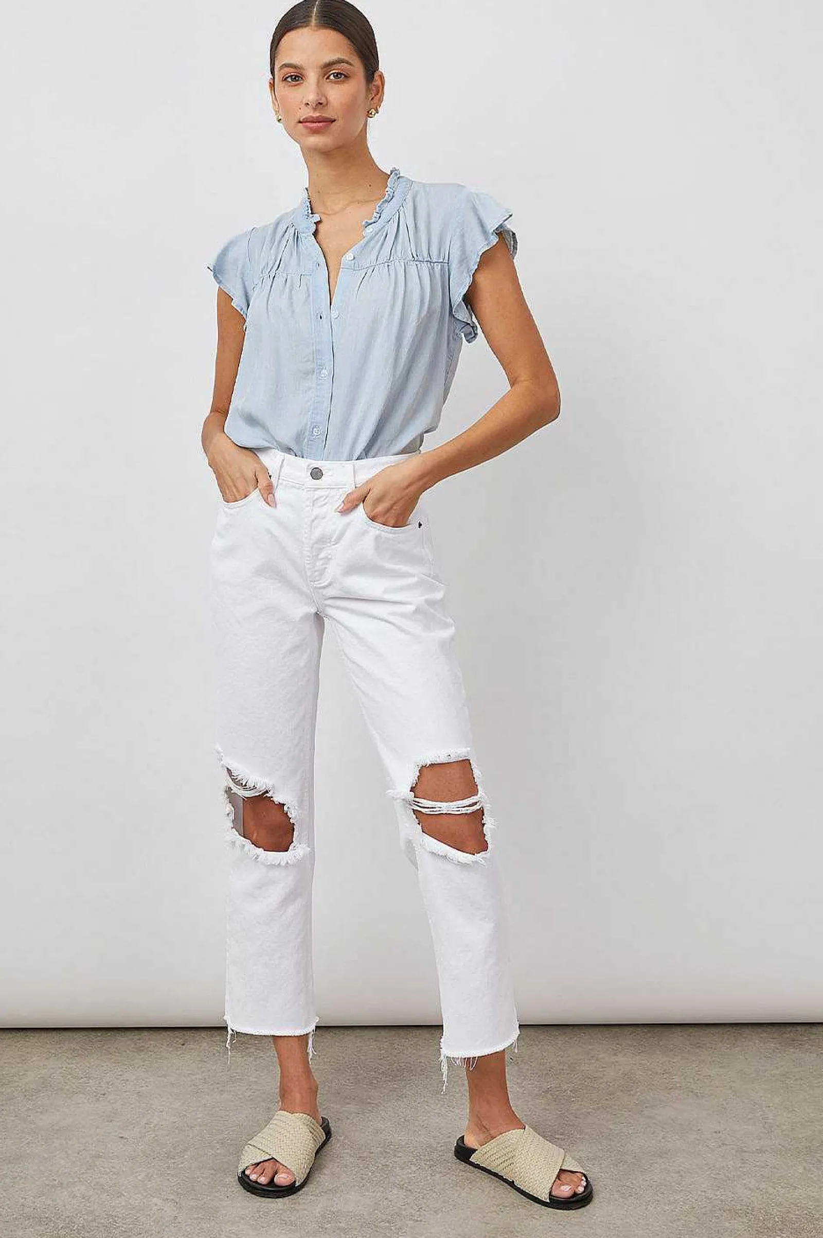 Vrouwen Rails Ruthie Top - Licht Vintage