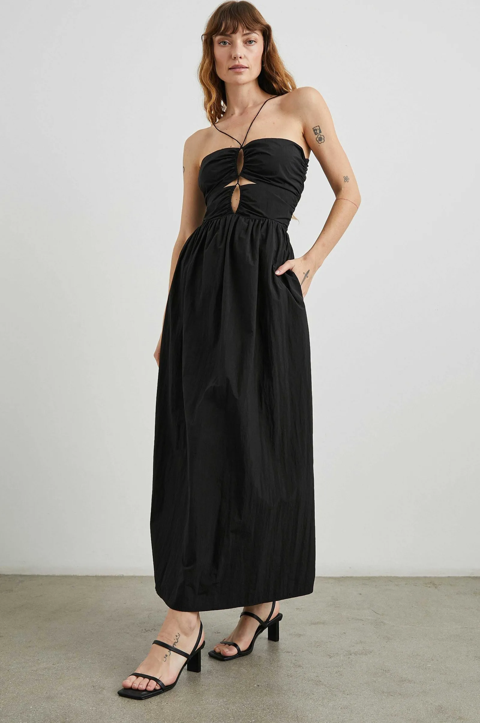 Vrouwen Rails Silvia Jurk - Zwart Nylon