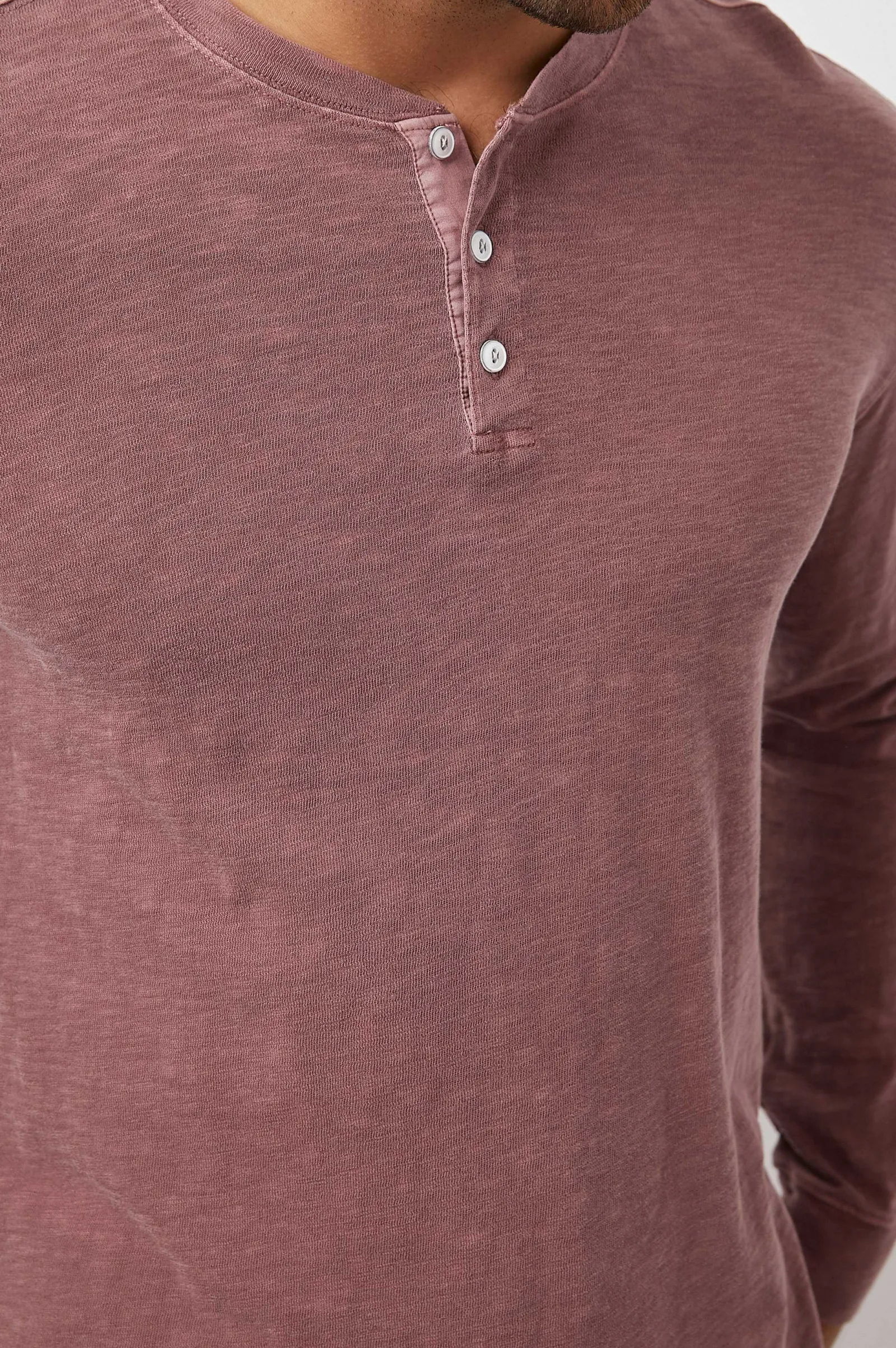 Heren Rails Skhi Henley - Baksteen