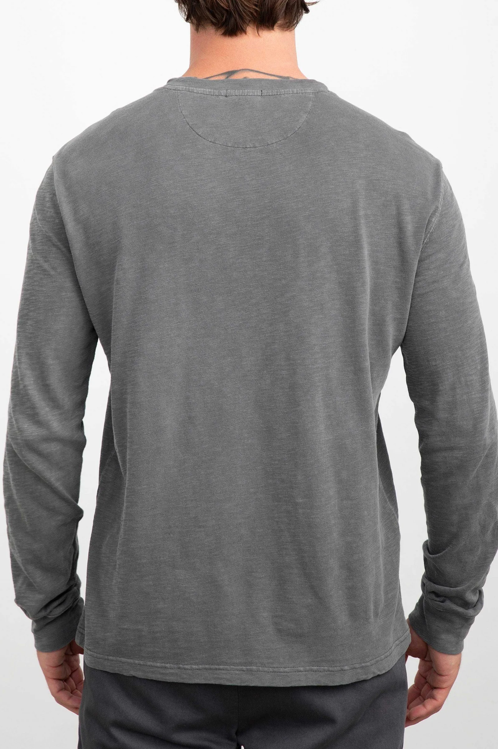 Heren Rails Skhi Henley - Gewassen Zwart