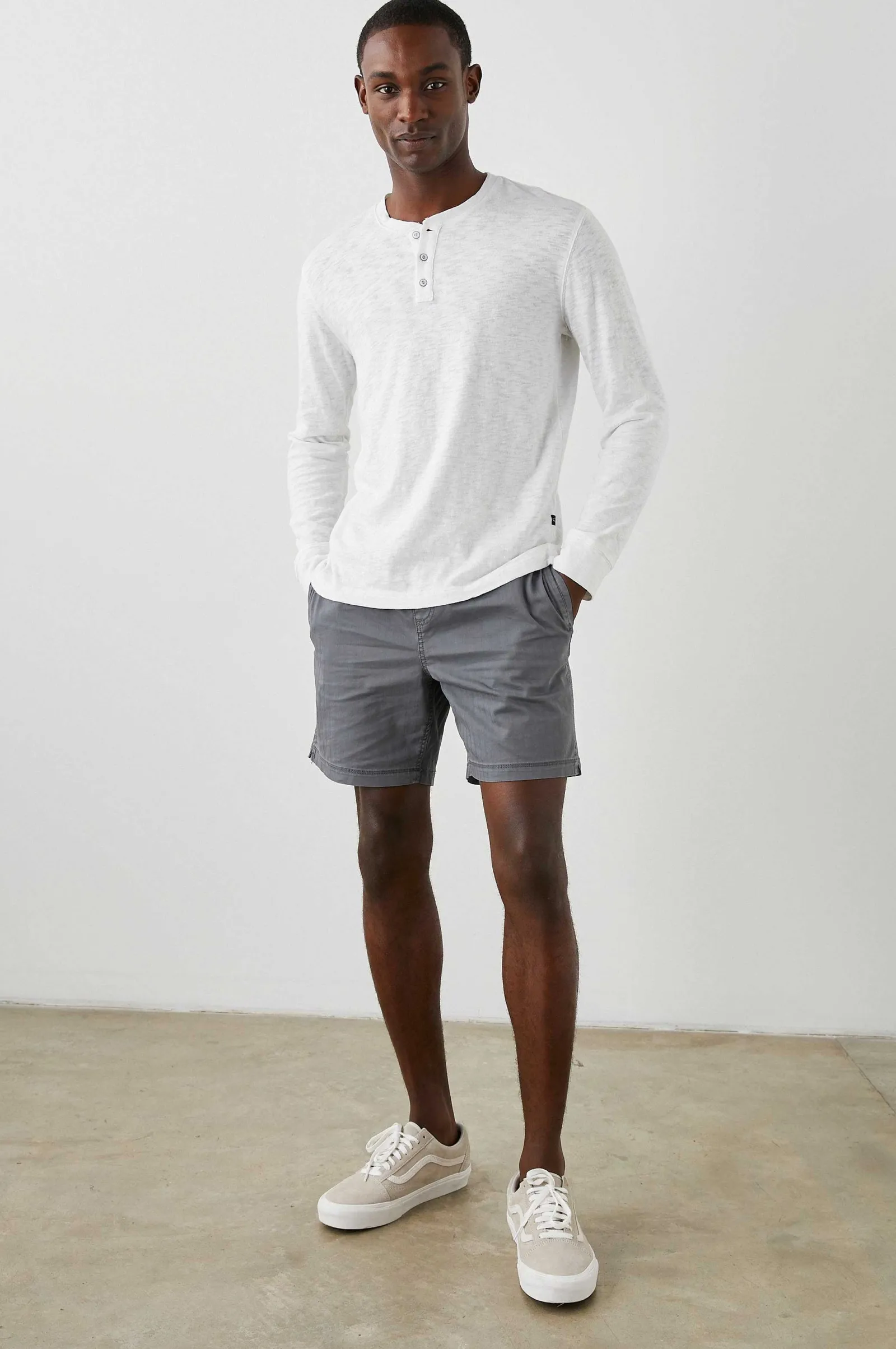 Heren Rails Skhi Henley - Wit