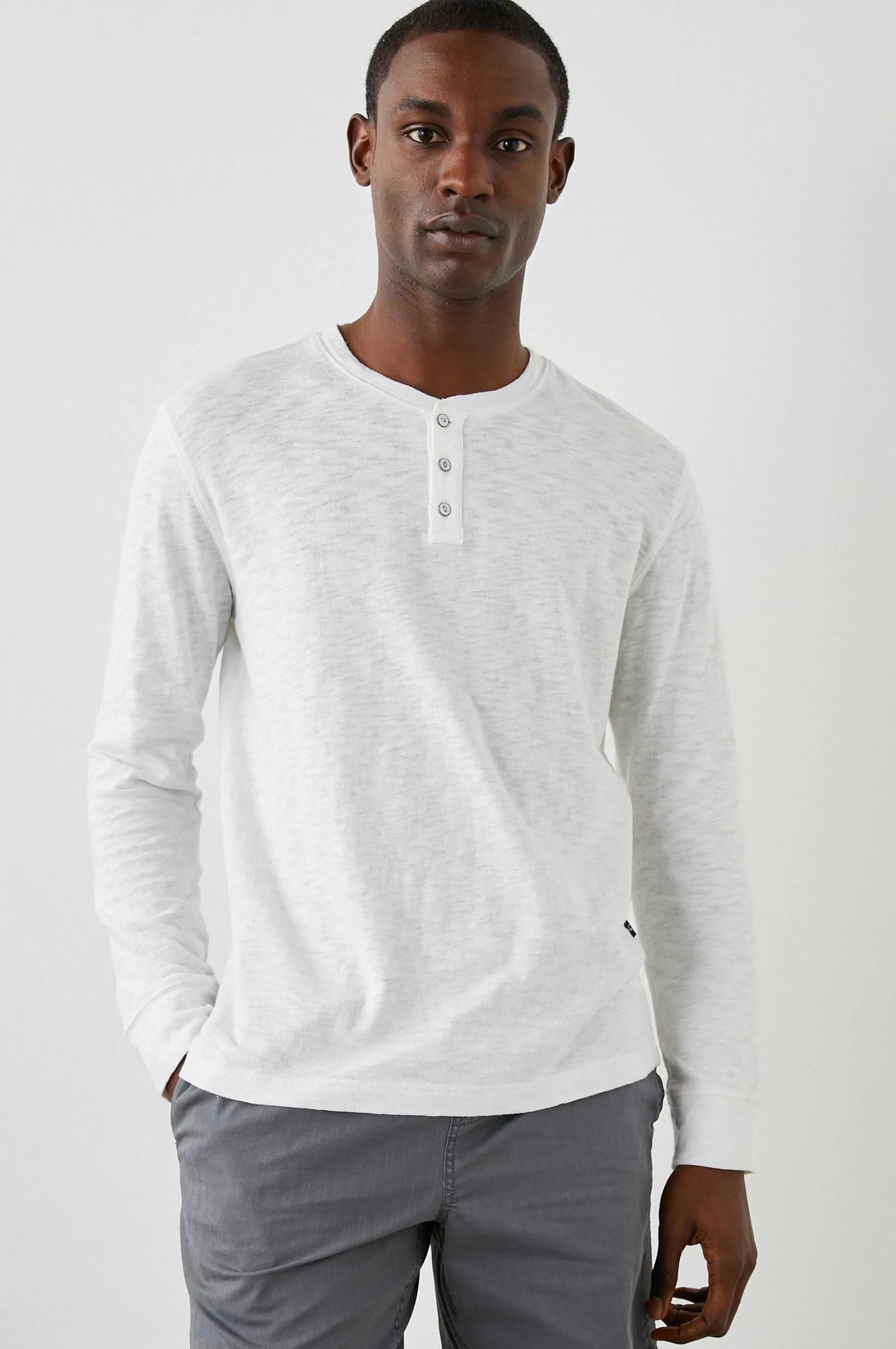 Heren Rails Skhi Henley - Wit