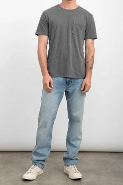 Heren Rails Skipper T-Shirt - Gewassen Zwart