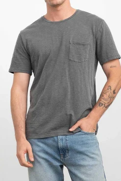 Heren Rails Skipper T-Shirt - Gewassen Zwart