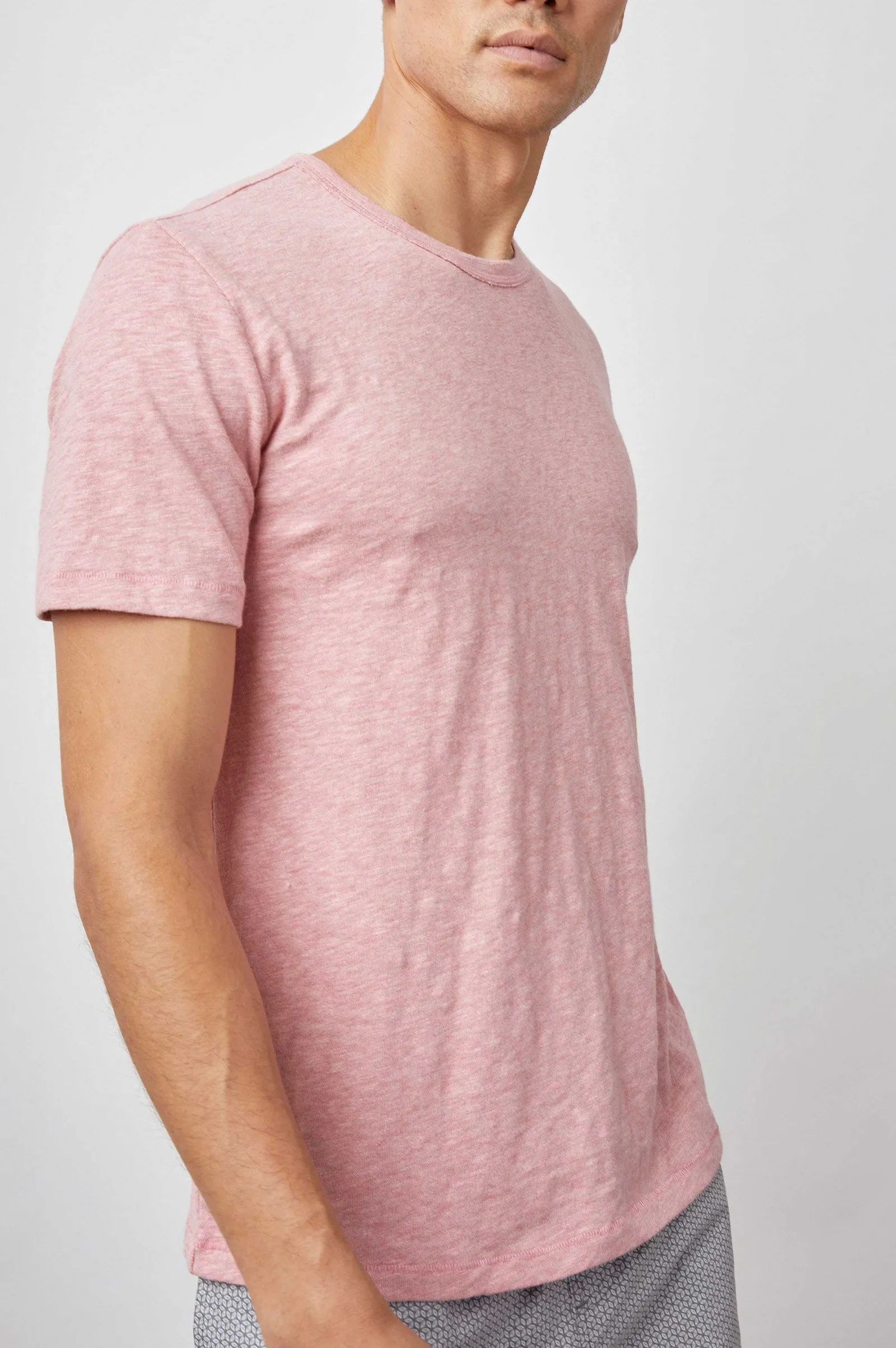 Heren Rails Skipper T-Shirt - Rose Heather
