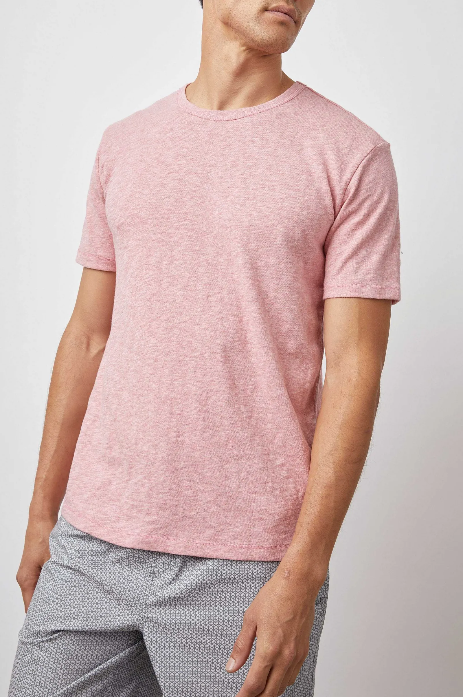 Heren Rails Skipper T-Shirt - Rose Heather
