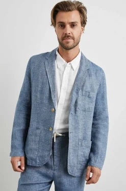 Heren Rails Sorrento Blazer - Blauwe Mirage