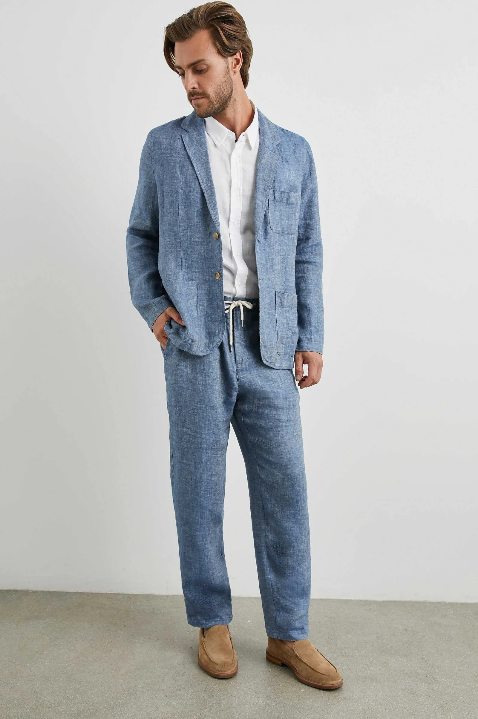 Heren Rails Sorrento Blazer - Blauwe Mirage