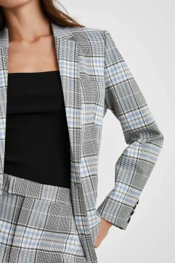 Vrouwen Rails Stanton Blazer - Cacao Sky Check