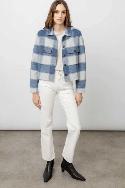 Vrouwen Rails Steffi Jas - Blauwe Buffel Ruit