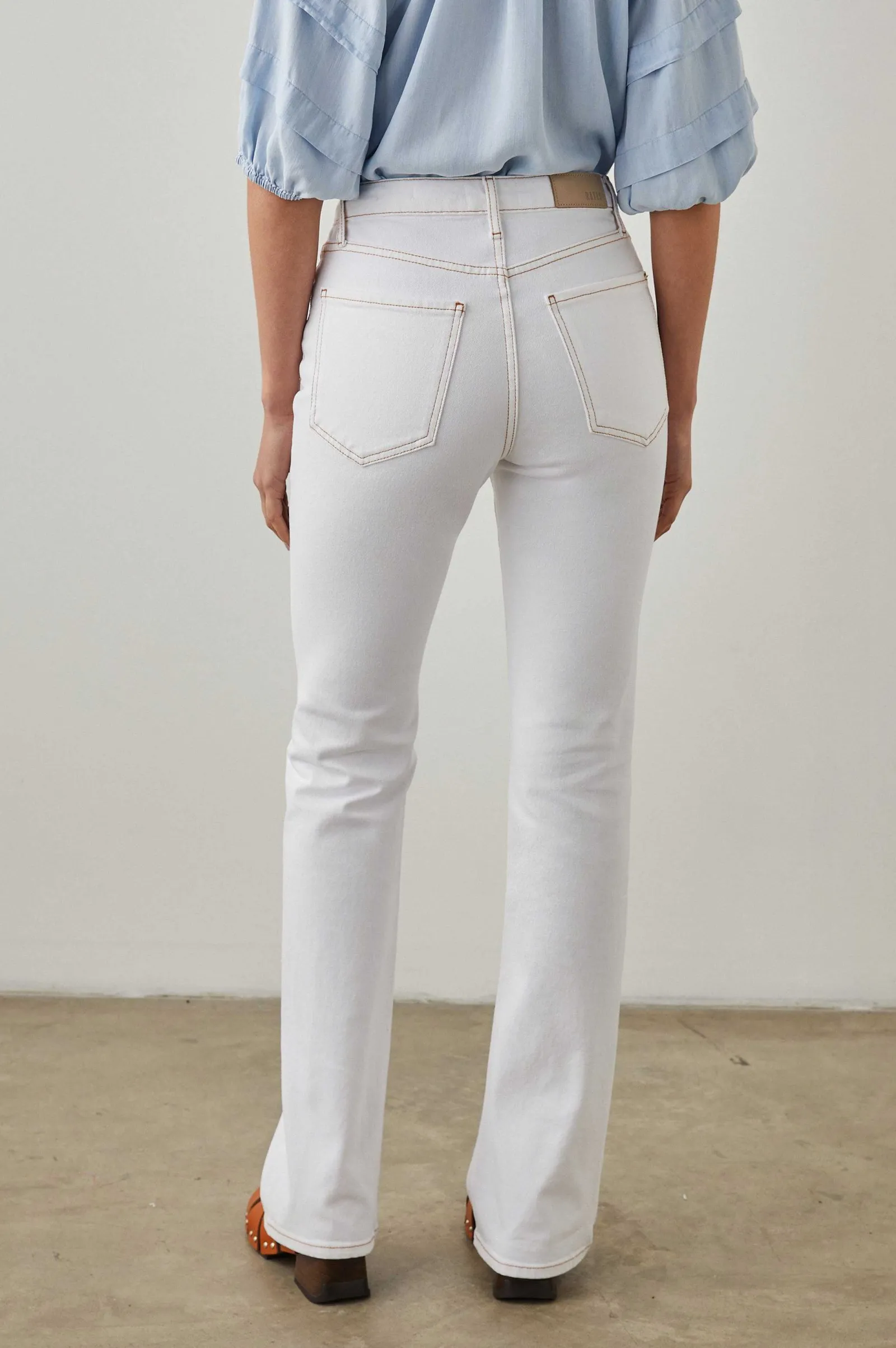 Vrouwen Rails Sunset Slim Flare - Zoutwit Contraststeek