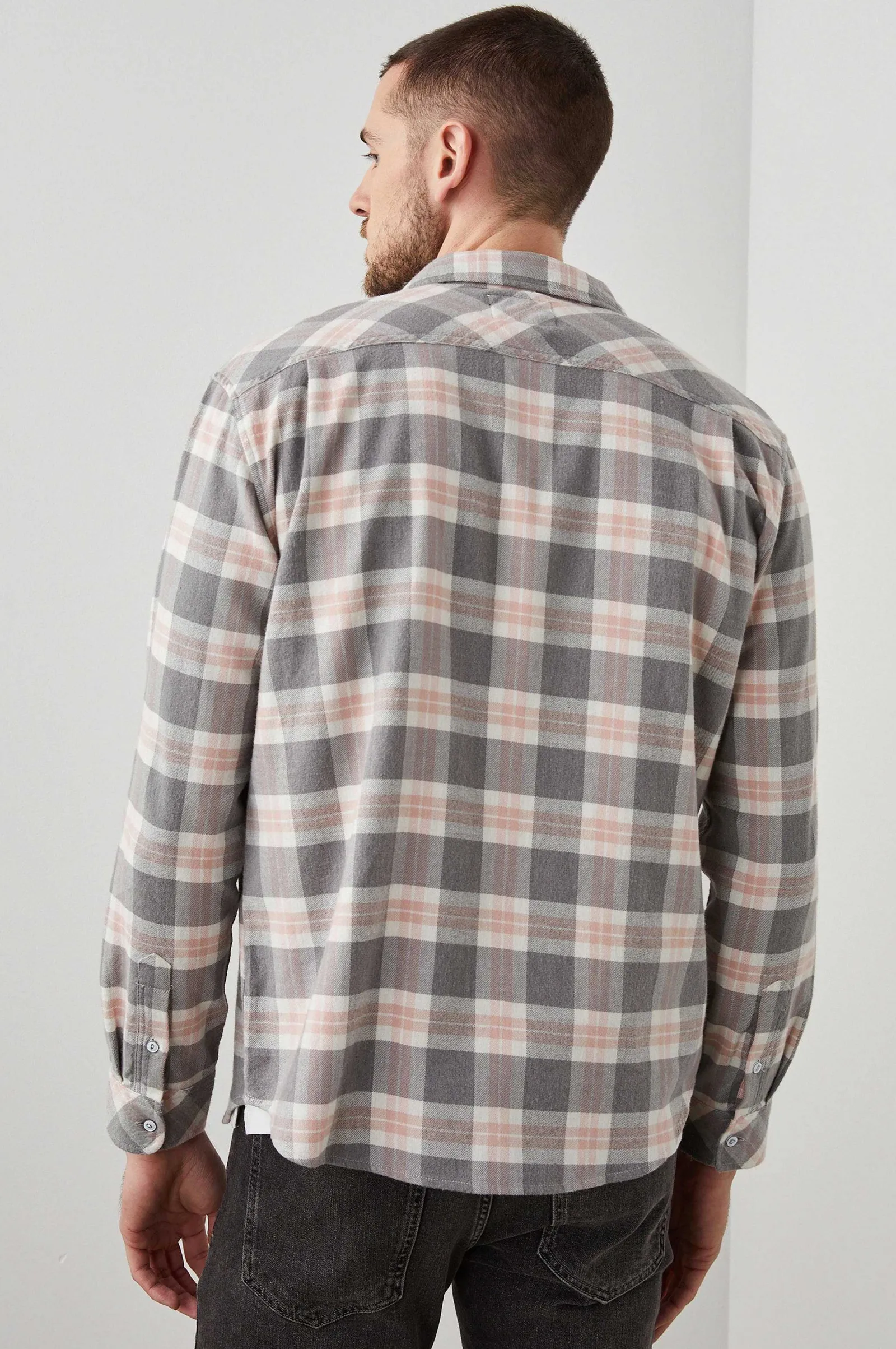 Heren Rails Sussex Shirt - Houtskool Heather Garnal