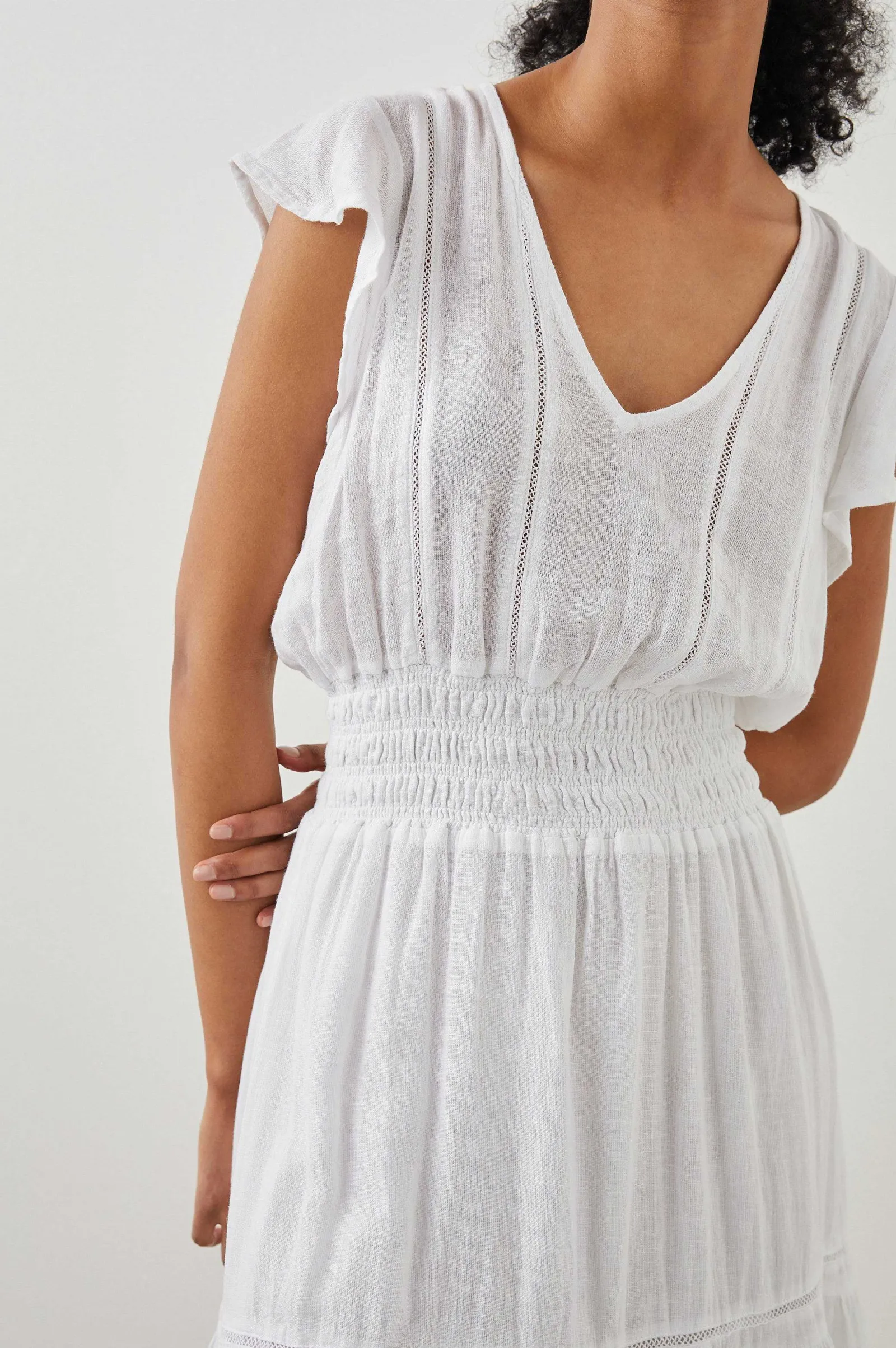 Vrouwen Rails Tara Jurk - Wit Kant Detail
