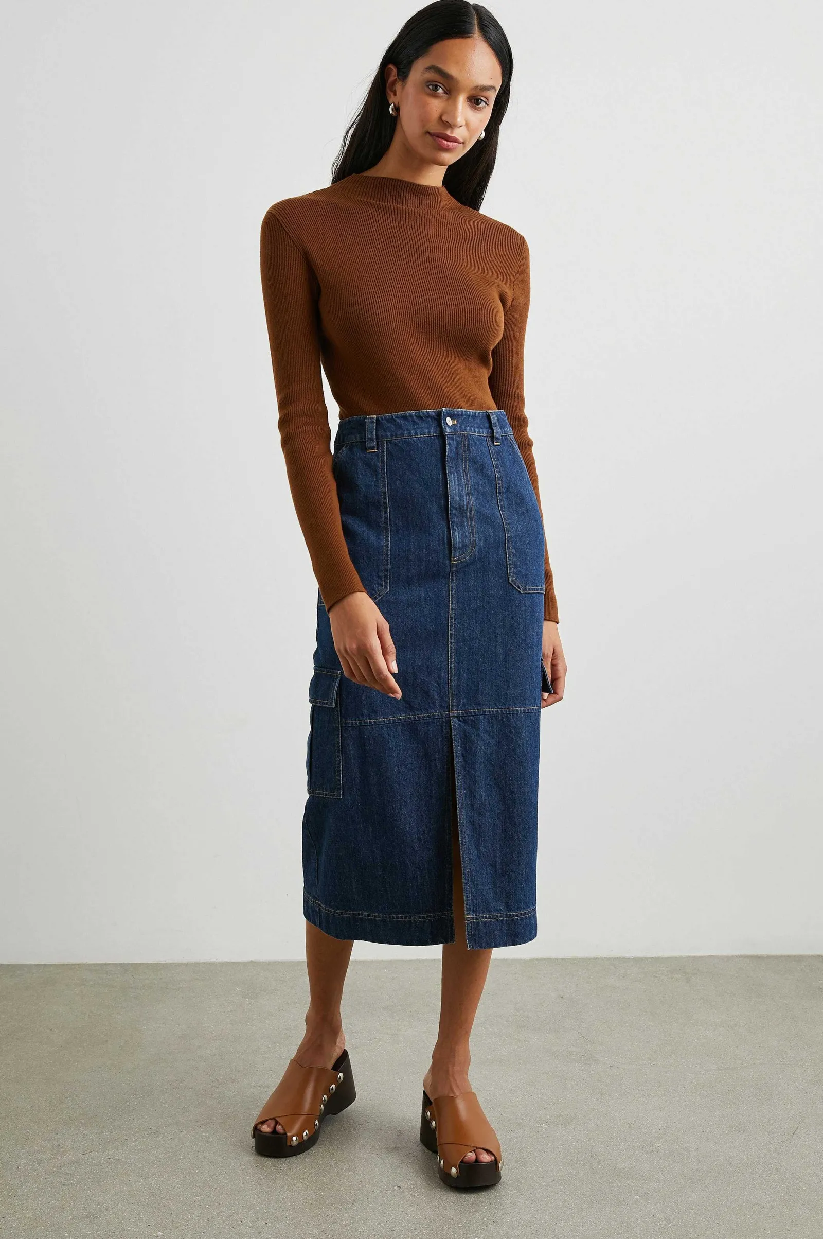 Vrouwen Rails Tasha Rok - Raw Denim