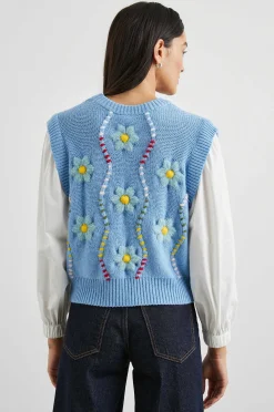 Vrouwen Rails Tess Trui - Blauwe Kabelmaderjes