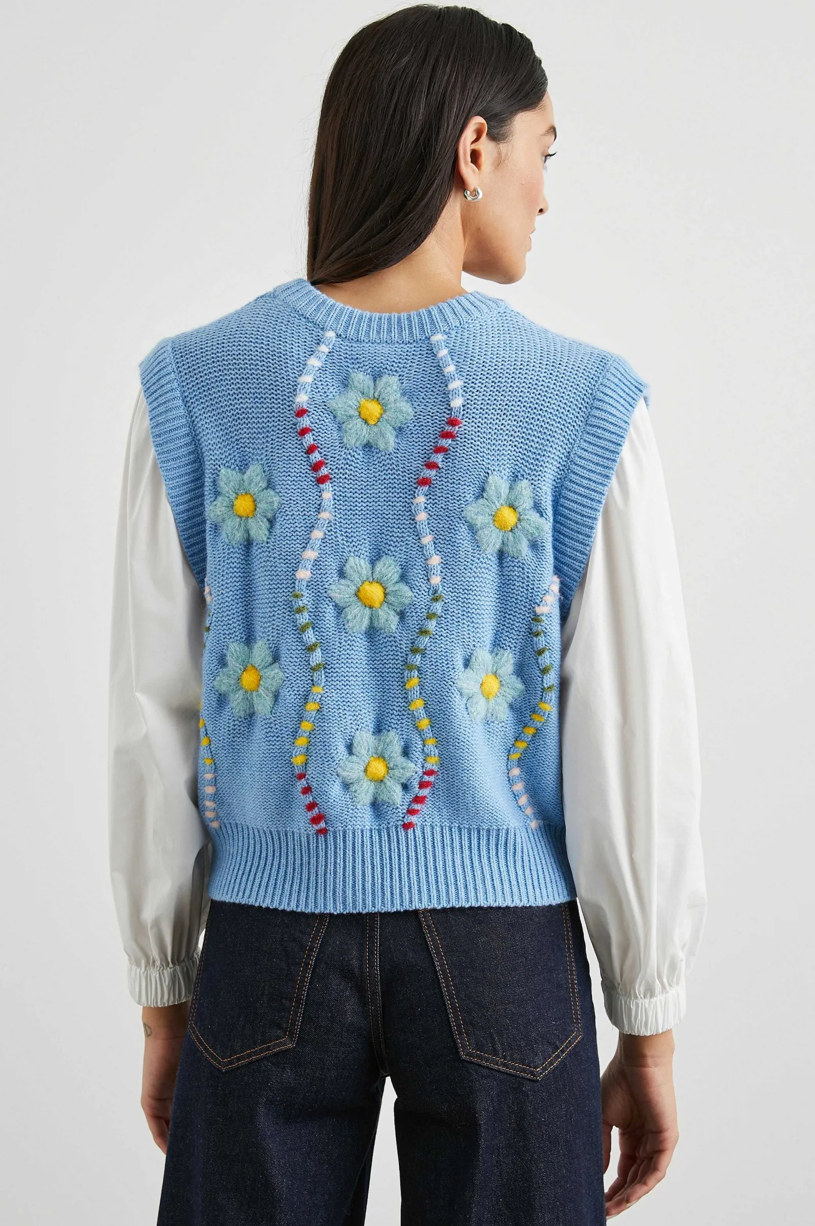 Vrouwen Rails Tess Trui - Blauwe Kabelmaderjes