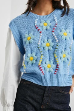 Vrouwen Rails Tess Trui - Blauwe Kabelmaderjes