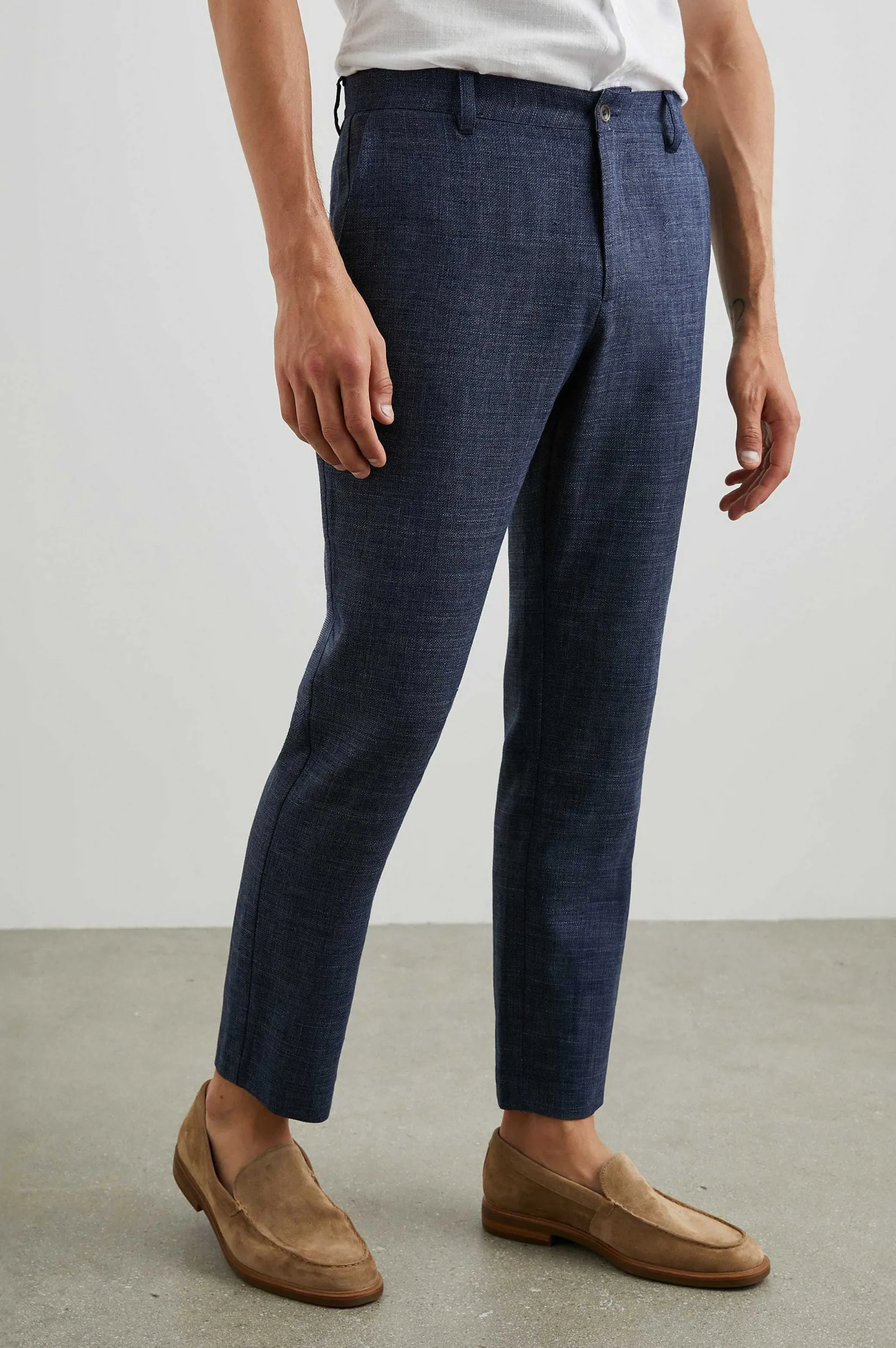 Heren Rails Thomas Pant - Marine Melange