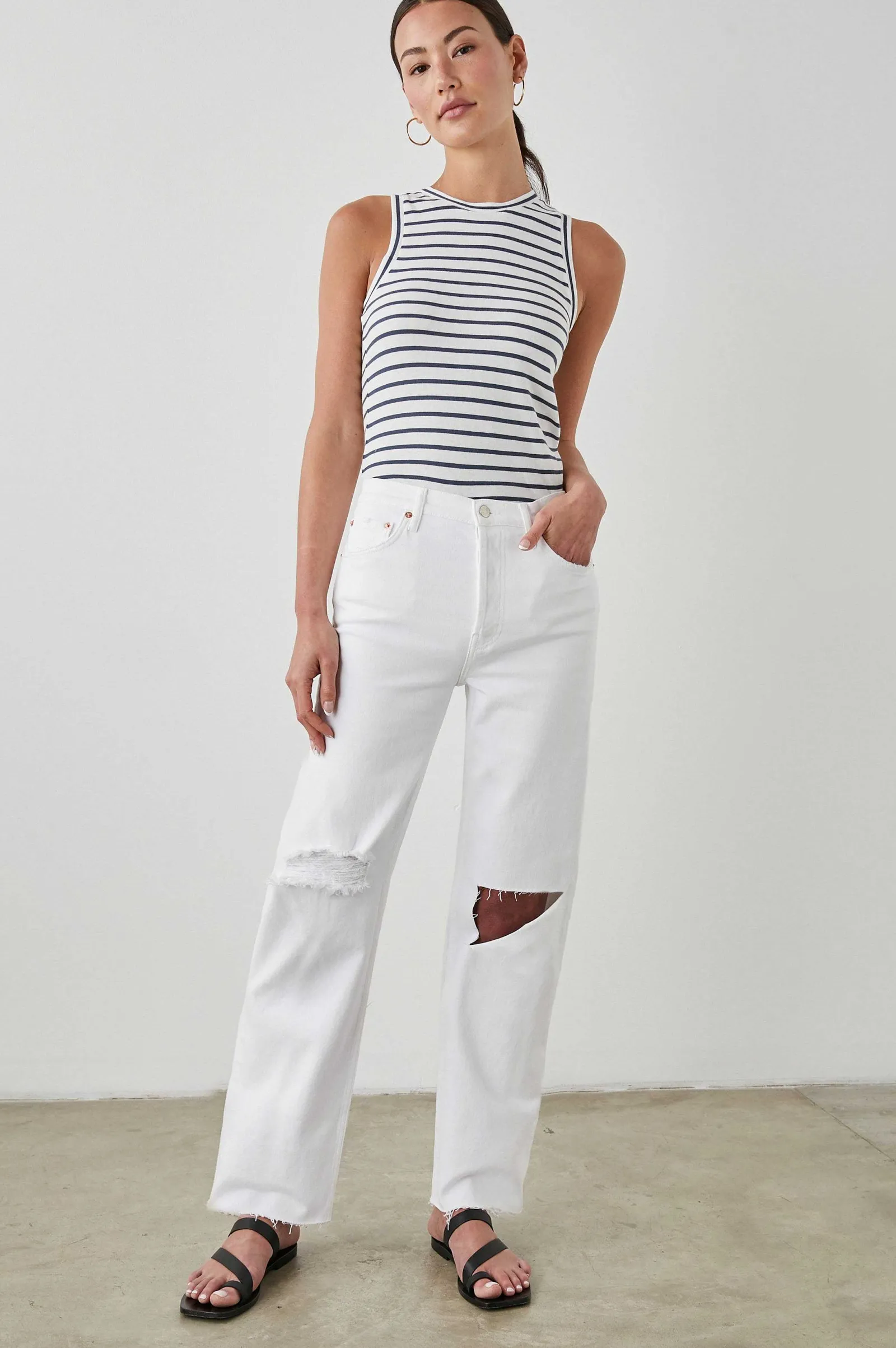 Vrouwen Rails Topanga Straight - Zoutwit Distress