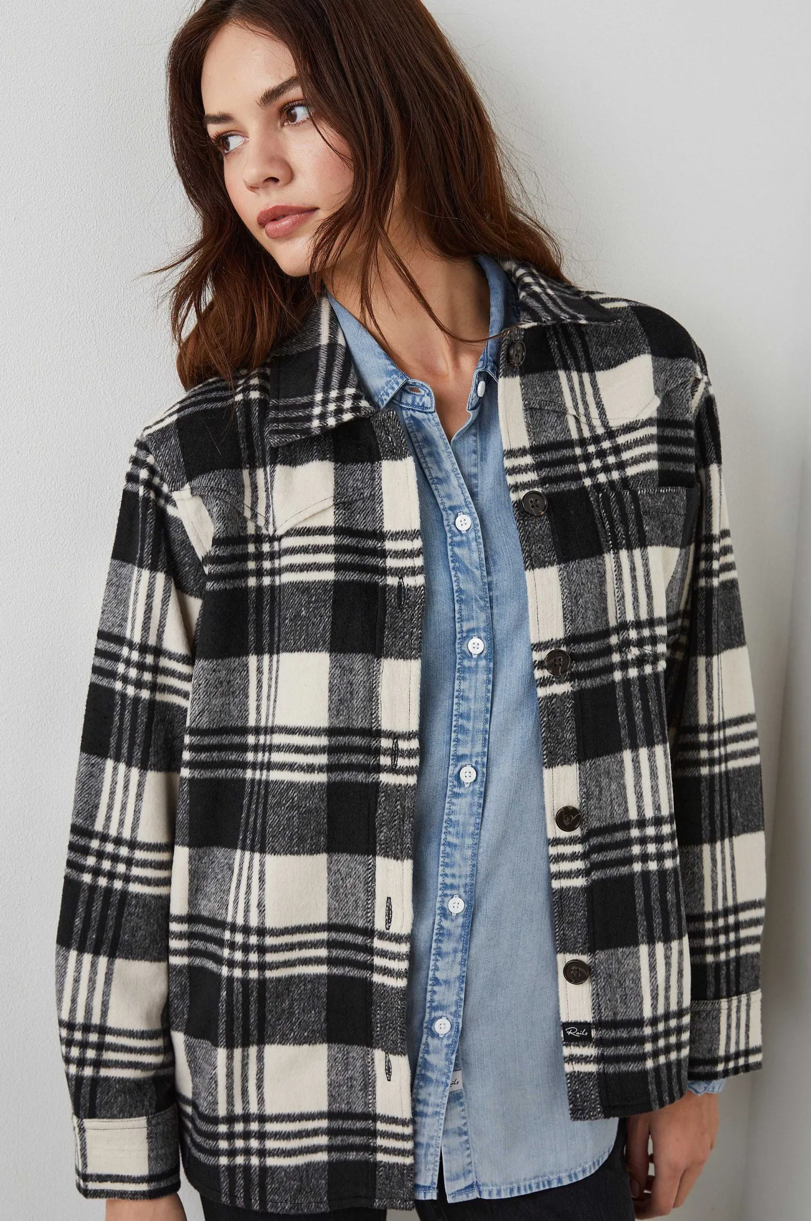 Vrouwen Rails Tripp Shirtjas - Oyster Zwart