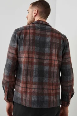 Heren Rails Viggo Overhemdjas - Crimson Shadow Plaid
