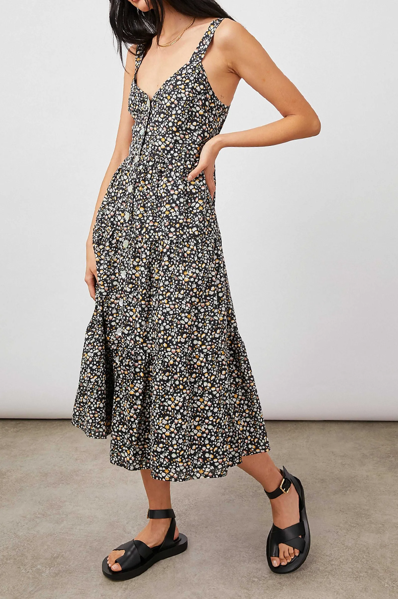 Vrouwen Rails Violette Jurk - Zwart Mini Bloemen