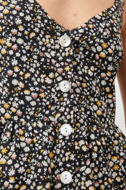 Vrouwen Rails Violette Jurk - Zwart Mini Bloemen