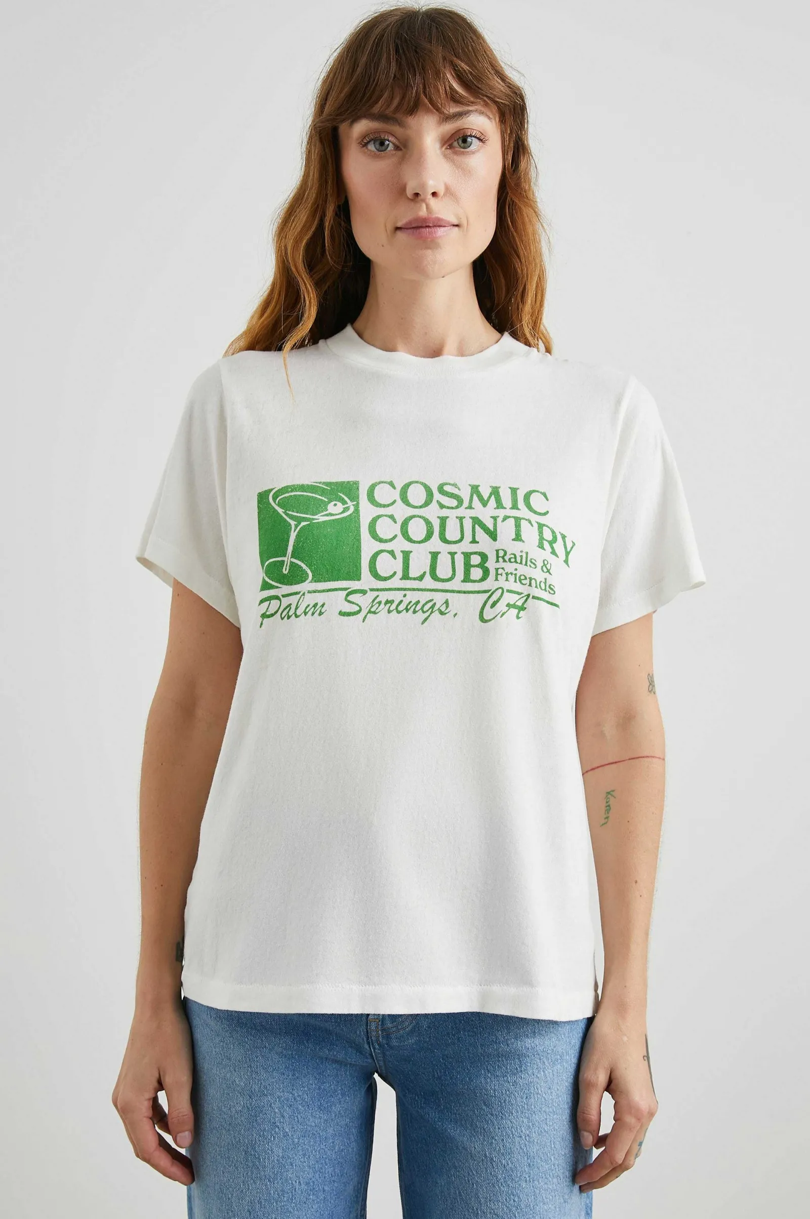 Vrouwen Rails Vriendin T-Shirt - Kosmische Landclub