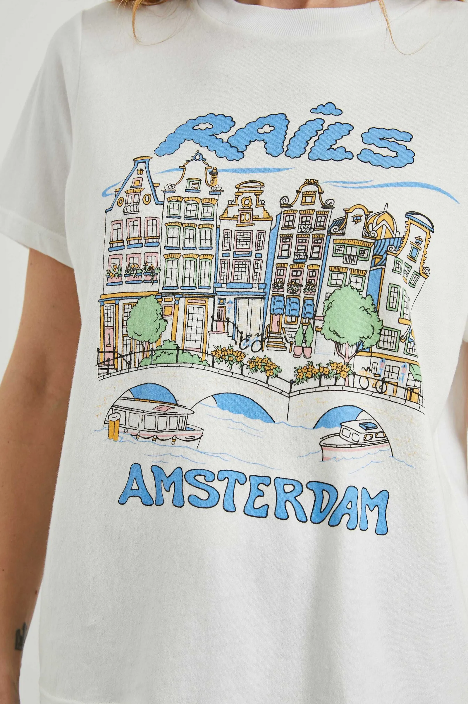 Vrouwen Rails Vriendin T-Shirt - Amsterdam
