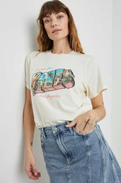 Vrouwen Rails Vriendin T-Shirt - Los Angeles Ecru