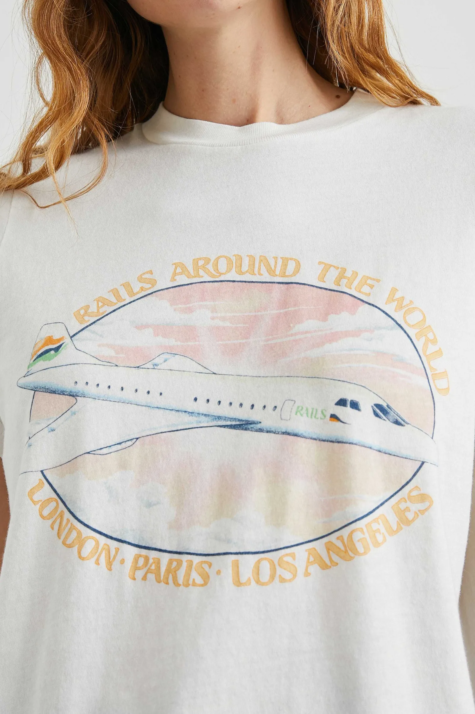Vrouwen Rails Vriendin T-Shirt - Sporen Rond De Wereld