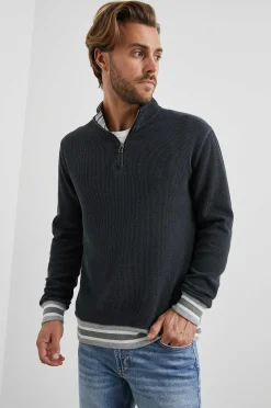 Heren Rails Ward Kwartsrits - Knittany Blauw