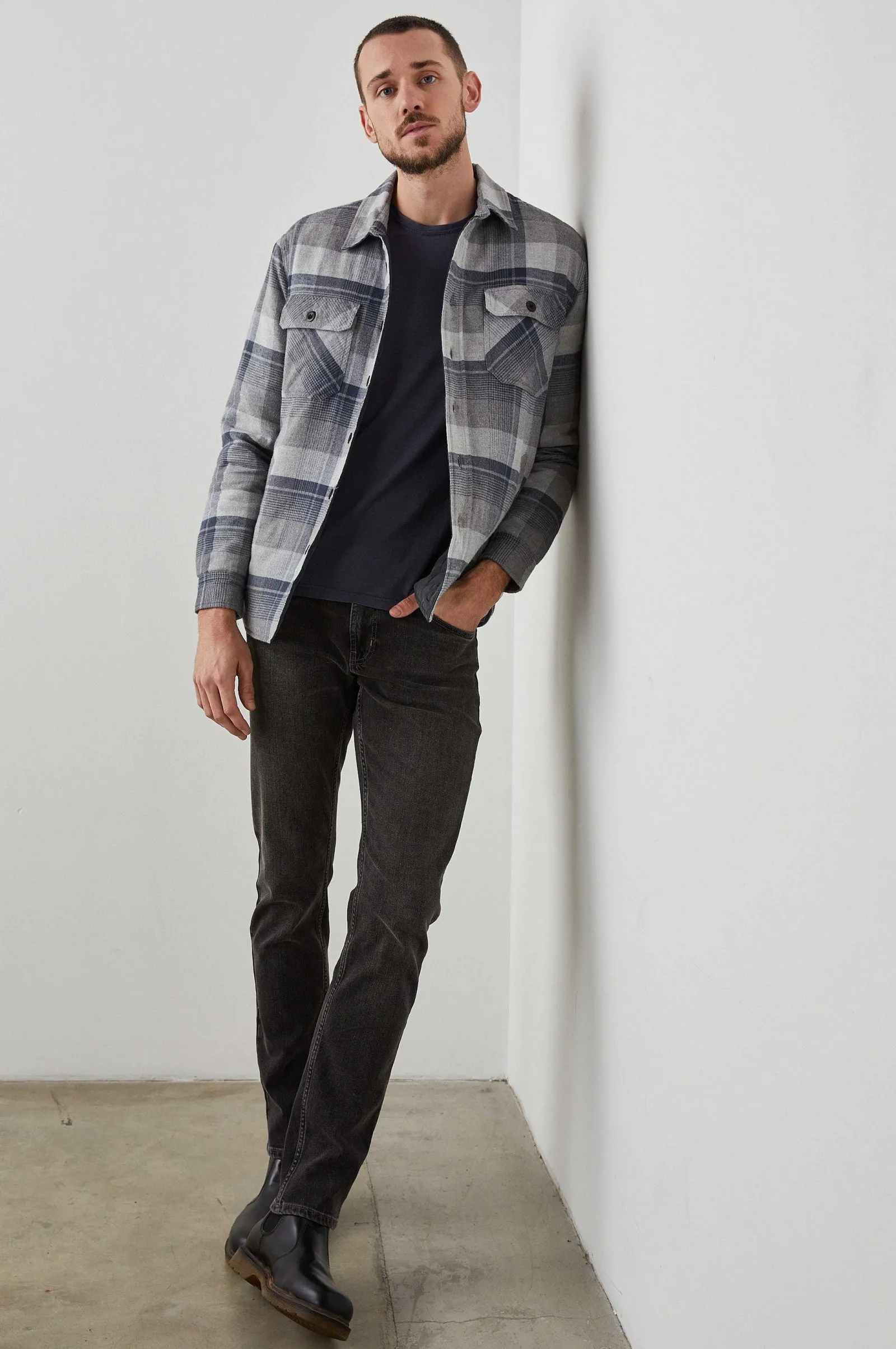 Heren Rails Worthing Jas - Slate Mist Heather