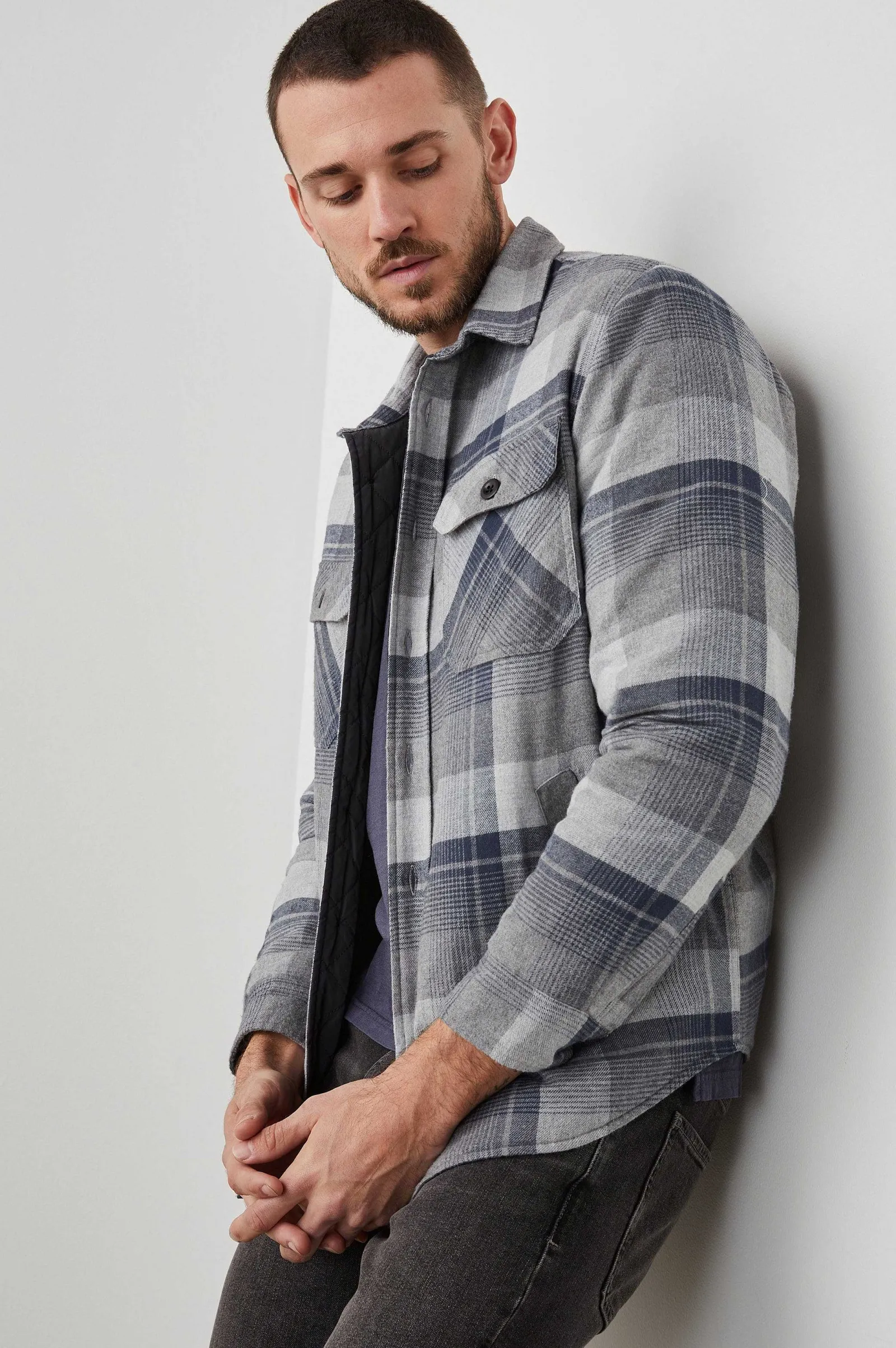 Heren Rails Worthing Jas - Slate Mist Heather