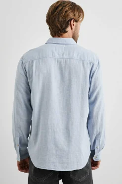 Heren Rails Wyatt Overhemd - Blauw Gemelange
