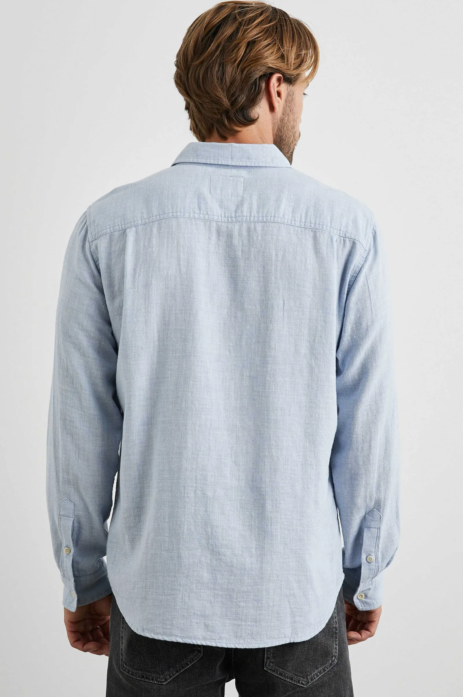 Heren Rails Wyatt Overhemd - Blauw Gemelange
