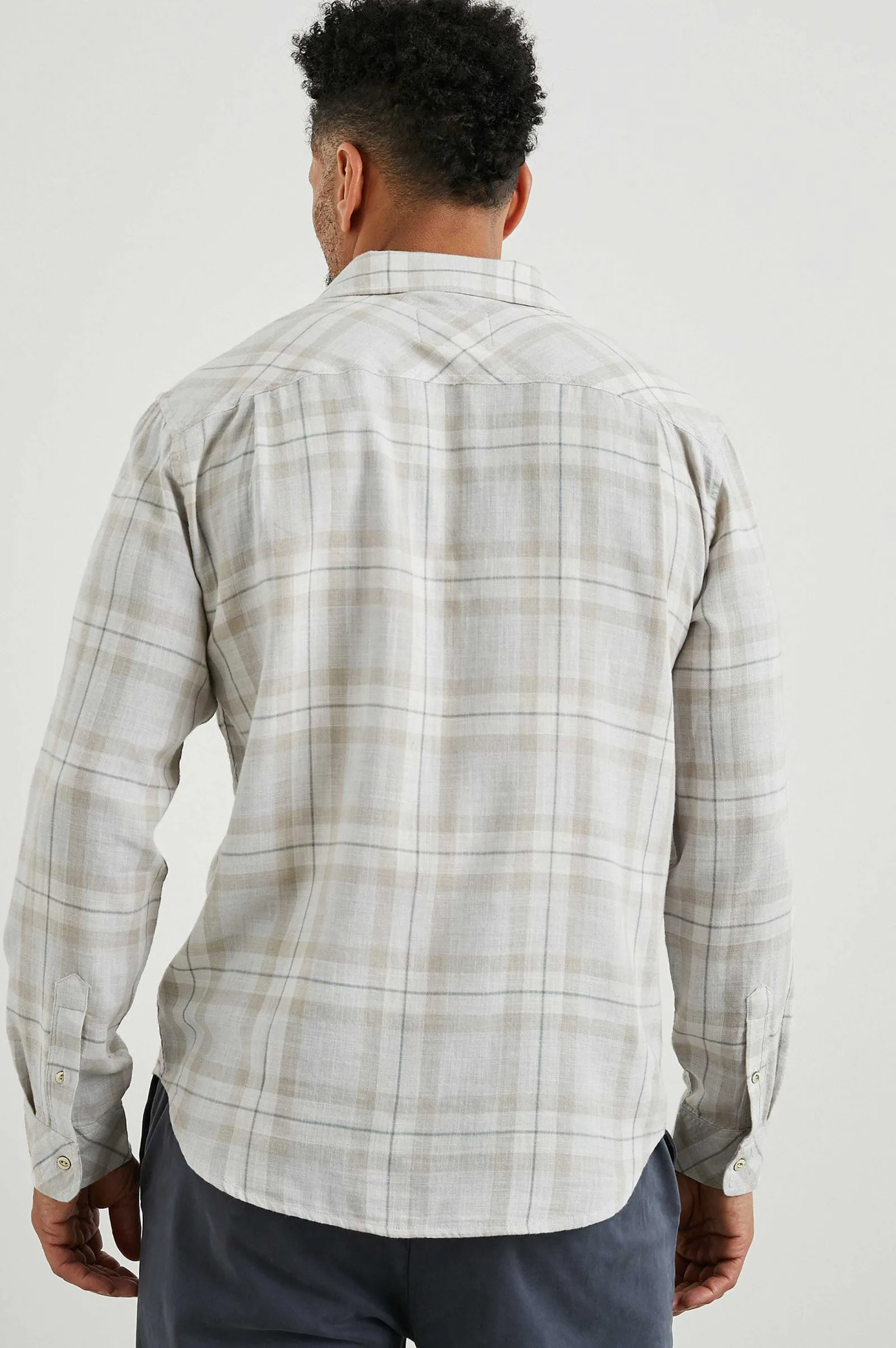 Heren Rails Wyatt Overhemd - Tapir Agave Melange
