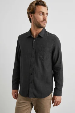 Heren Rails Wyatt Overhemd - Zwart Chambray