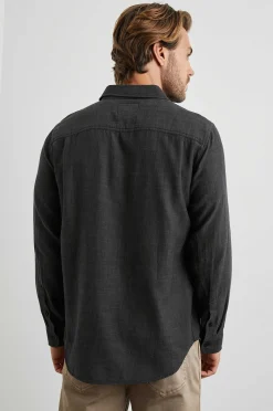 Heren Rails Wyatt Overhemd - Zwart Chambray