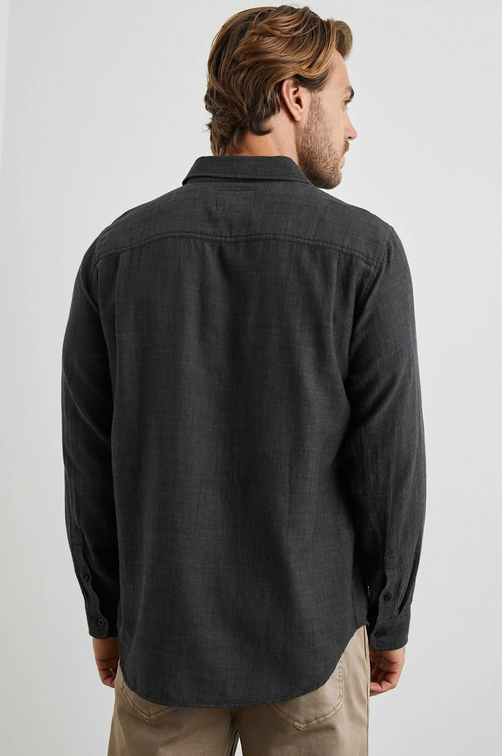 Heren Rails Wyatt Overhemd - Zwart Chambray