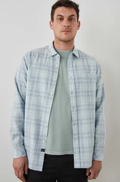 Heren Rails Wyatt Shirt - Bitter Meloen Cloud Melange