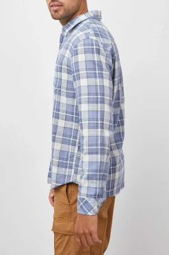 Heren Rails Wyatt Shirt - Koninklijk Paars Staal