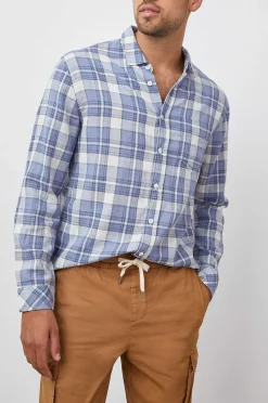 Heren Rails Wyatt Shirt - Koninklijk Paars Staal
