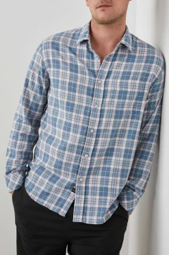 Heren Rails Wyatt Shirt - Mediterrane Meloen Melange